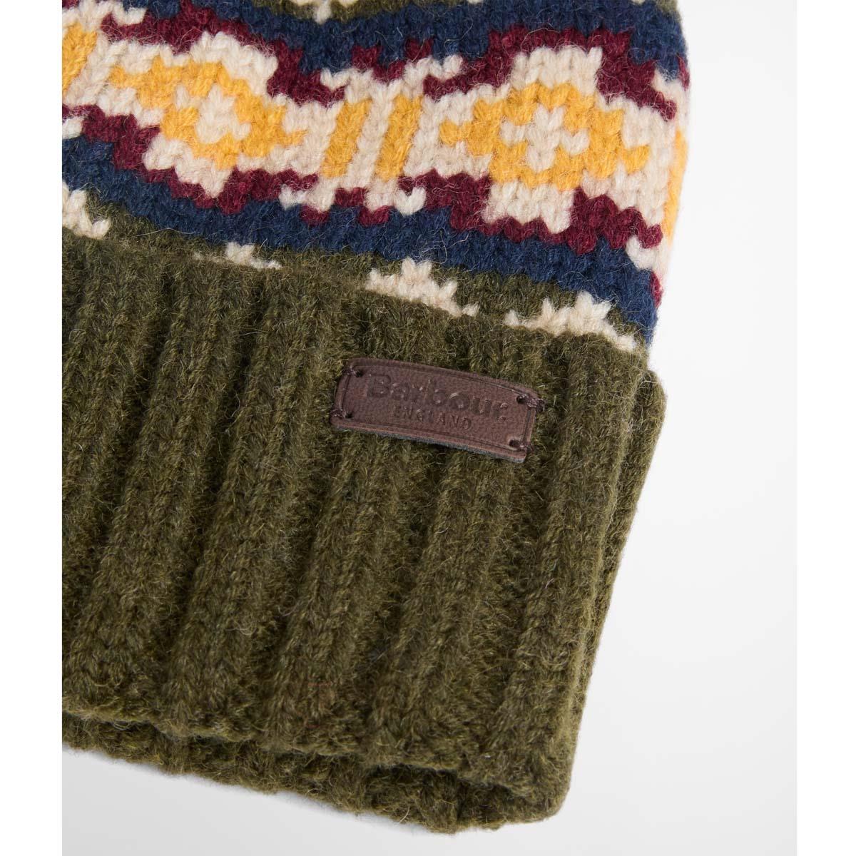 Barbour Mens Kane Knitted Beanie & Gloves Gift Set