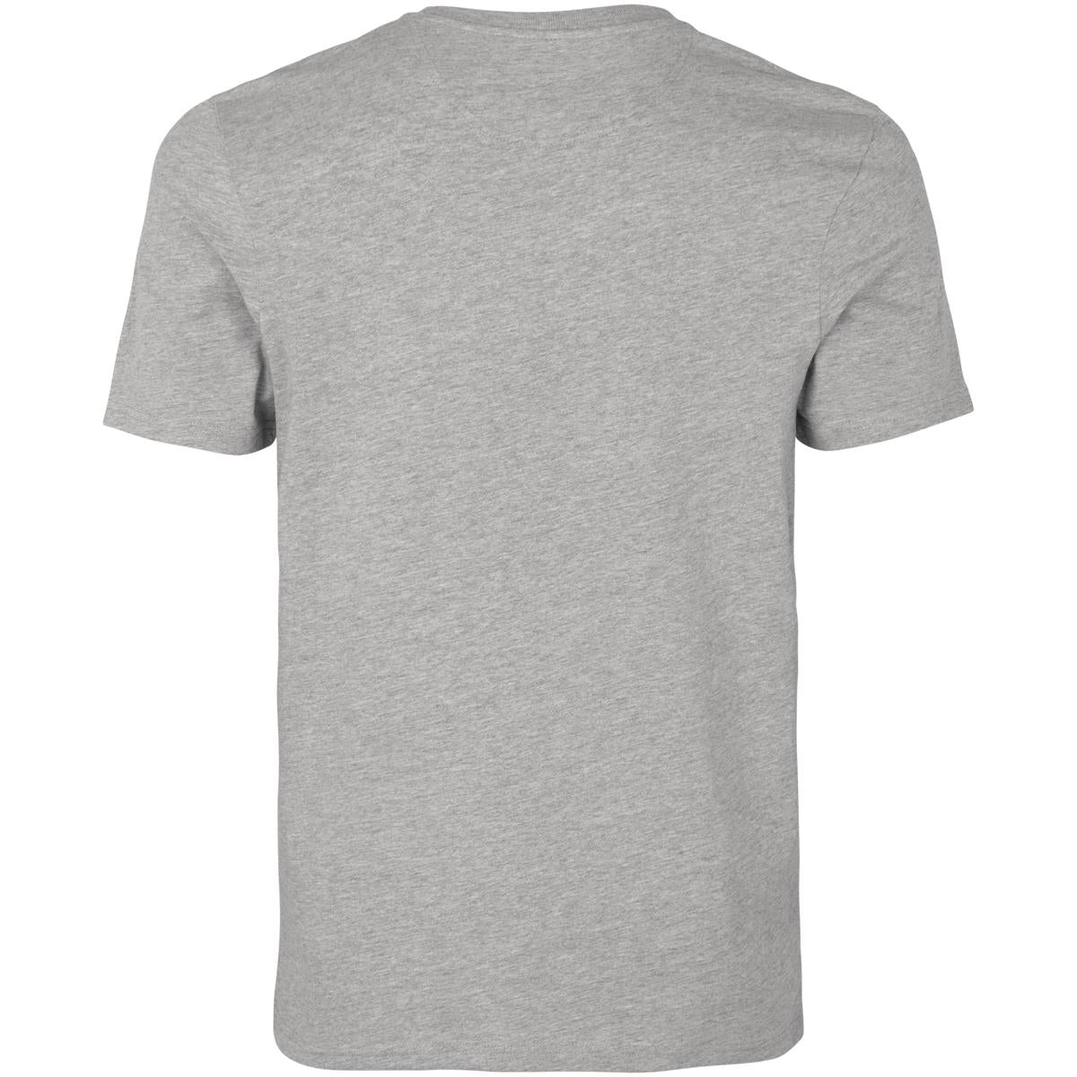 Dark Grey Melange Seeland Mens Falcon T-Shirt Back