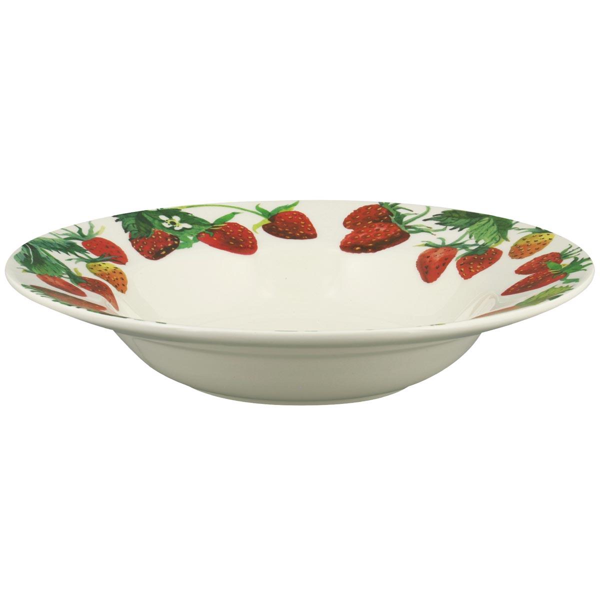 Emma Bridgewater Strawberries Dessert Plate Side View