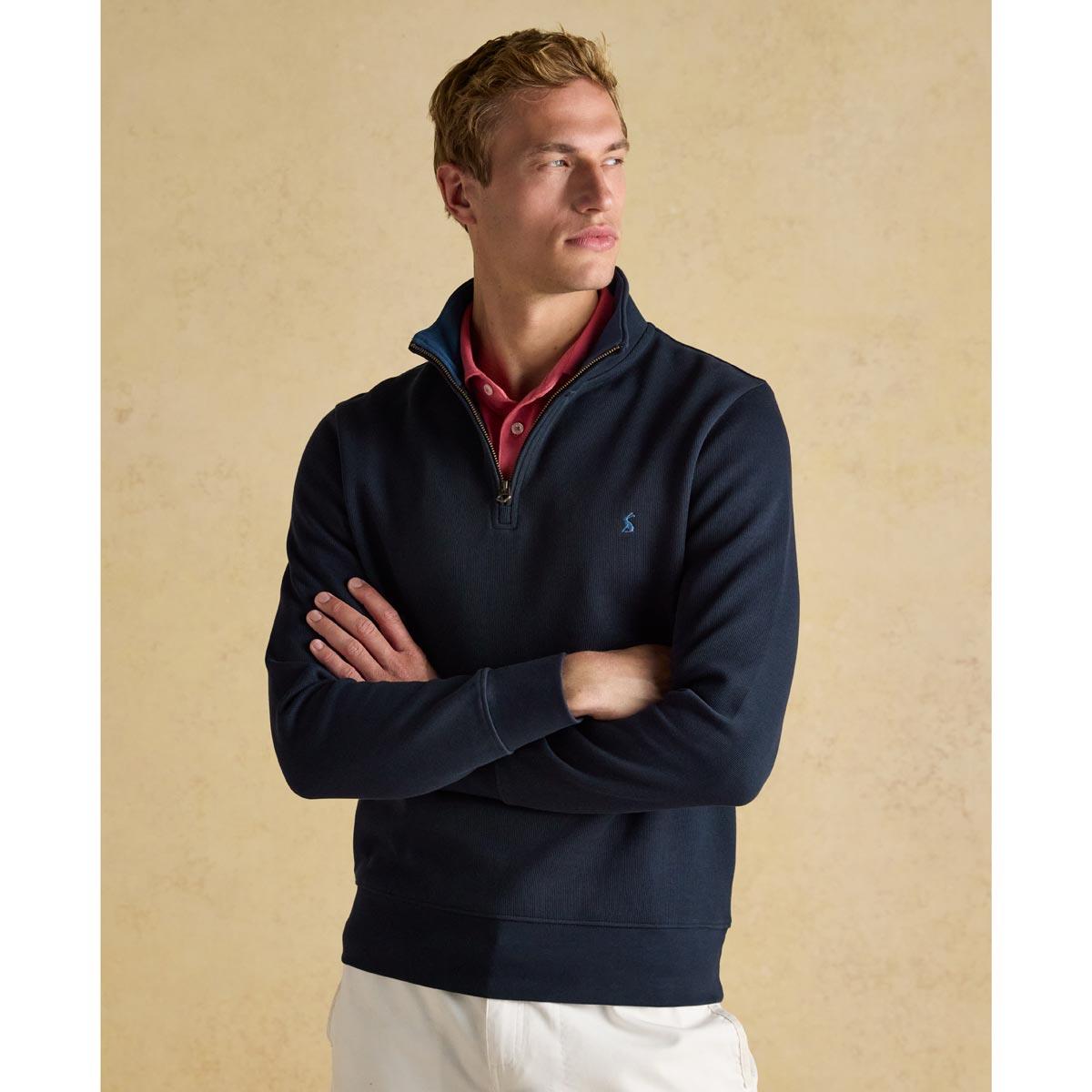 Joules Mens Alistair Zip Neck Sweatshirt