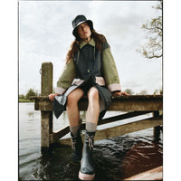 Dusk Grey Barbour Womens Thorpe Showerproof Bucket Hat lifestyle2