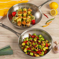 Kuhn Rikon Allround 2-Piece Frying Pan Set Uncoated 24cm and 28cm