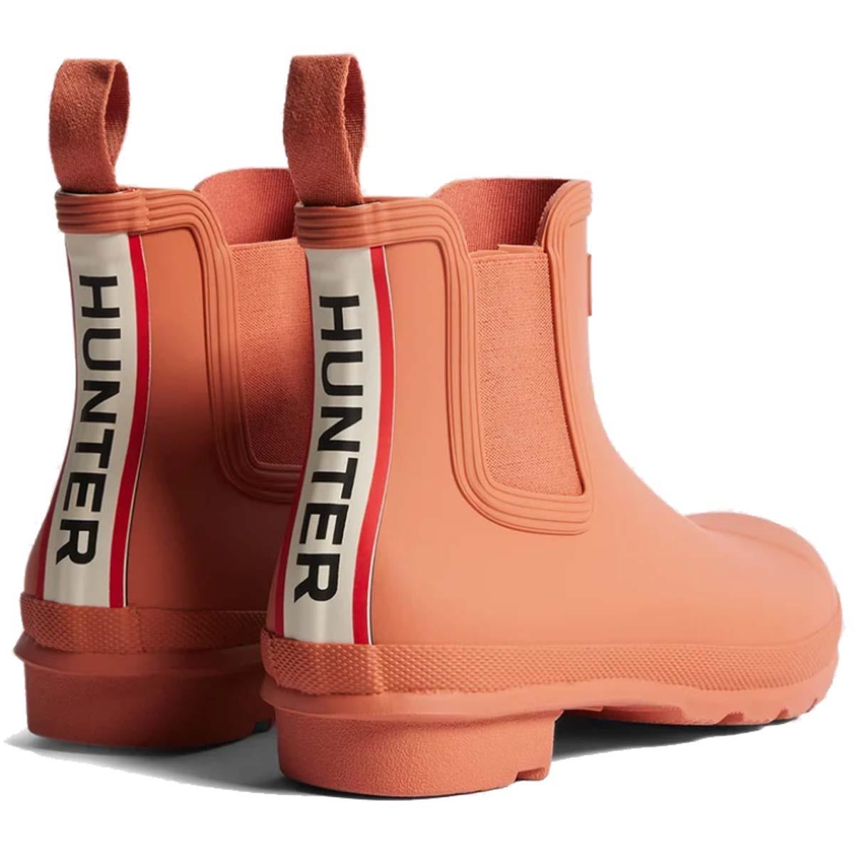 Hunter Womens Original Chelsea Tri Colour Logo Boots