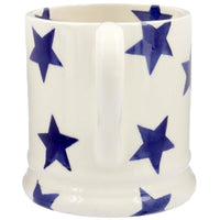 Emma Bridgewater Blue Star Half Pint Mug Handle View