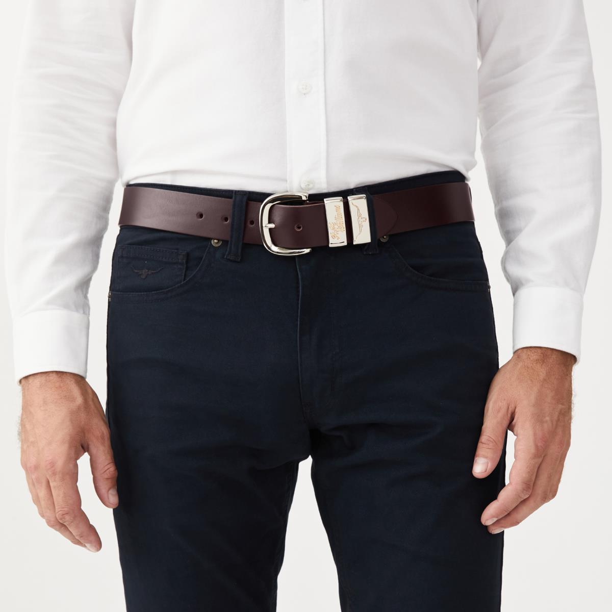 R.M. Williams Mens Jerrawa Leather Belt