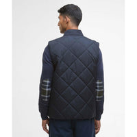 Navy Barbour Mens City Harrington Quilted Gilet Back