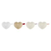 Le Creuset Stoneware Set of 4 Heart Mugs shape