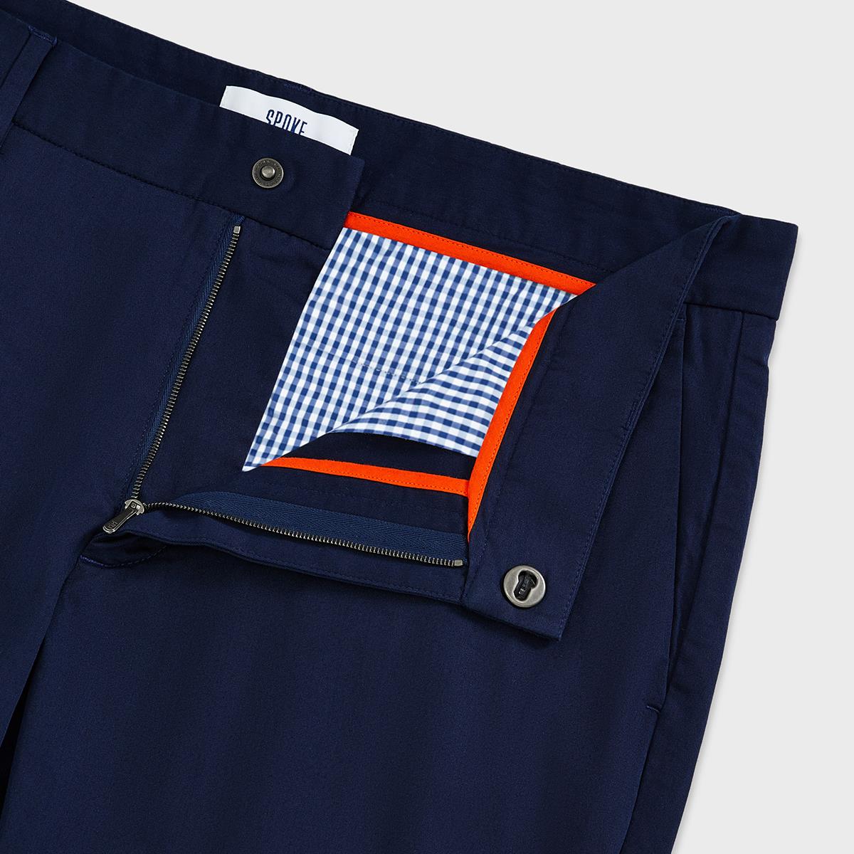 Dark Navy Spoke Mens Sharps Chino Inner