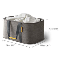 Grey Joseph Joseph Hold-All 35L Laundry Basket dimensions