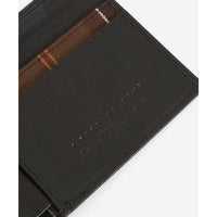 Black/Classic Tartan Barbour Mens Leather Tartan Wallet & Card Holder Gift Set Card Holder