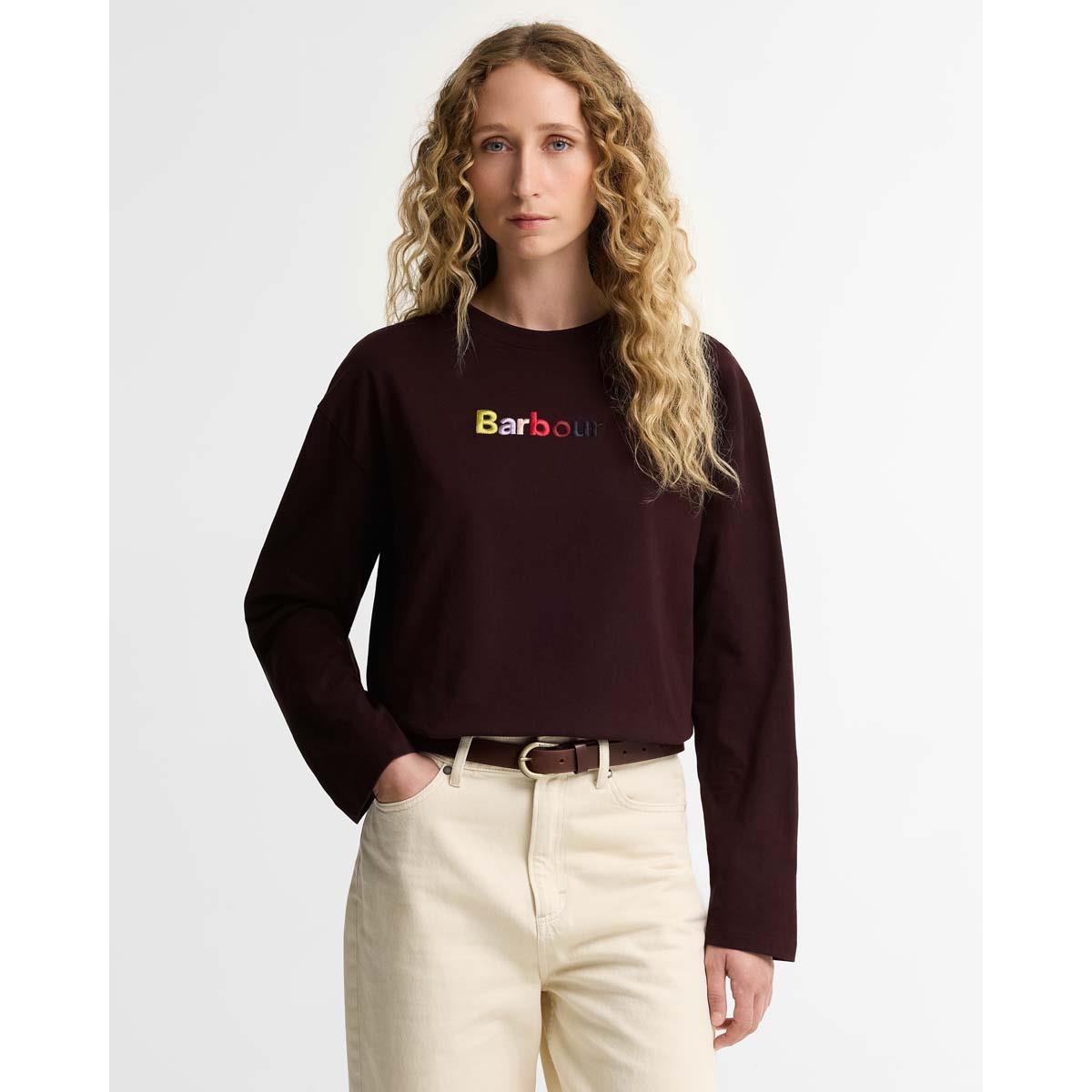 FIG Barbour Womens Amesbury Long Sleeve T-Shirt FRONT