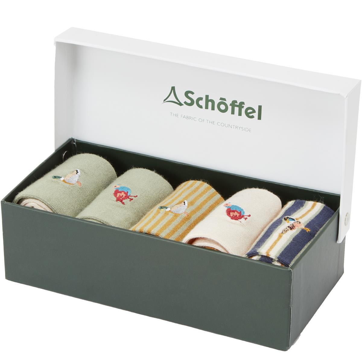 Schoffel Mens Bamboo Sock Box Of 5