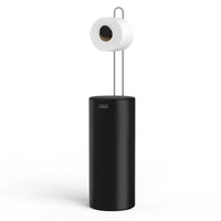 Black Joseph Joseph EasyStore Toilet Roll Holder With Concealed Storage Side