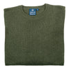 Albert and Maurice Mens Bosbury Seawool Crew Neck Jumper Loden