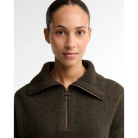 Barbour Womens Lavensdale Half Zip Fleck Knitted Jumper