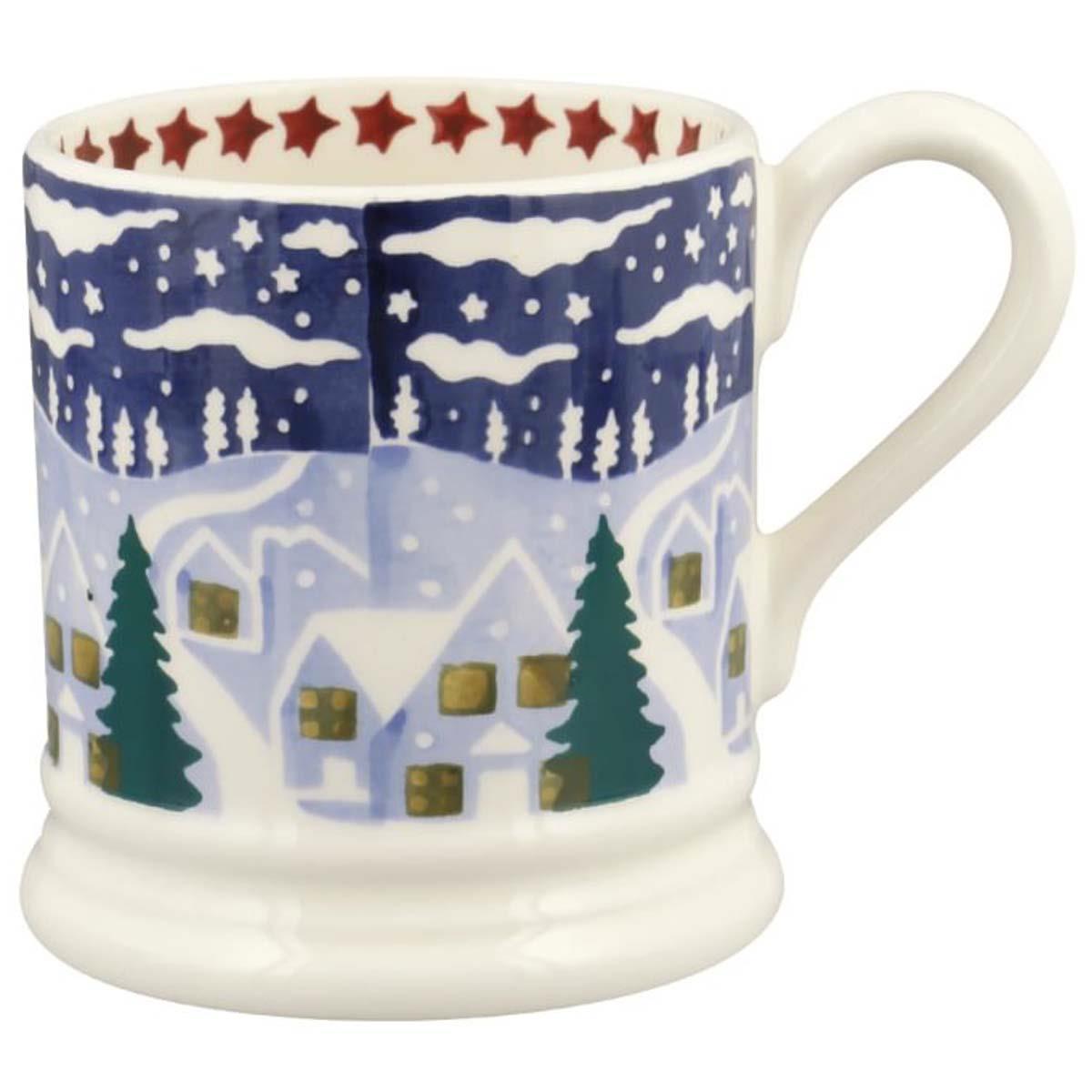 Emma Bridgewater Christmas Icons Winter Village Half Pint Mug