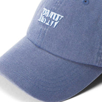 Blue R.M. Williams Mens Branded Twill Cap on model front