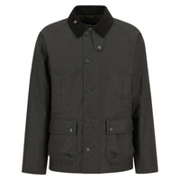 Olive Check Barbour Mens Modern Beaufort Check Wax Jacket
