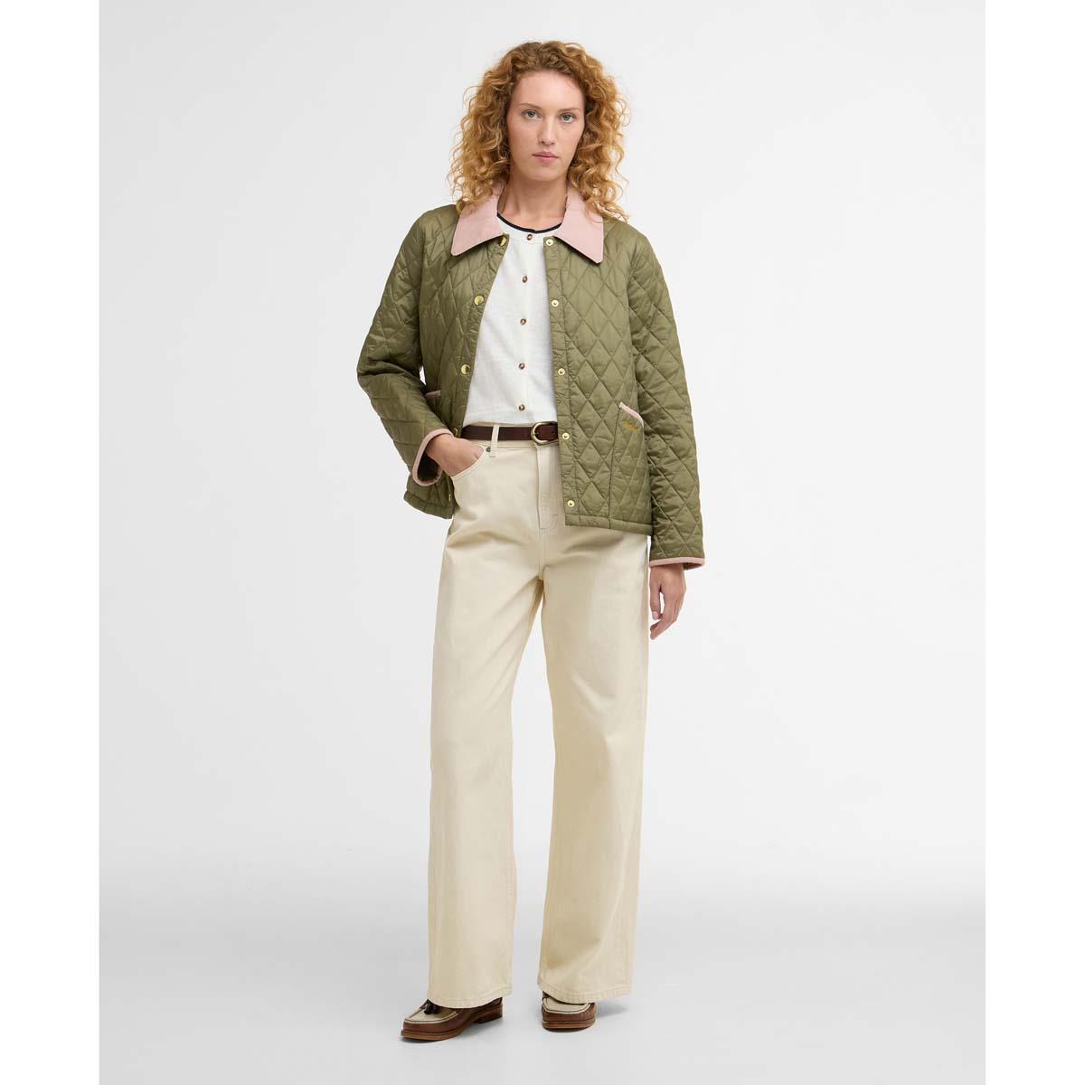 Barbour Womens Icons Cropped Liddesdale Quilted Jacket
