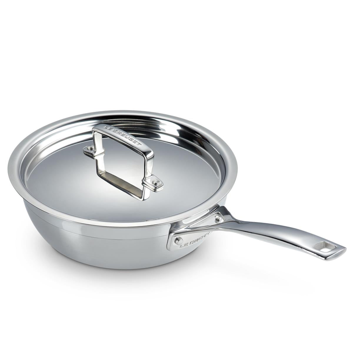 Le Creuset 3-Ply Stainless Steel 20cm Non Stick Chefs Pan