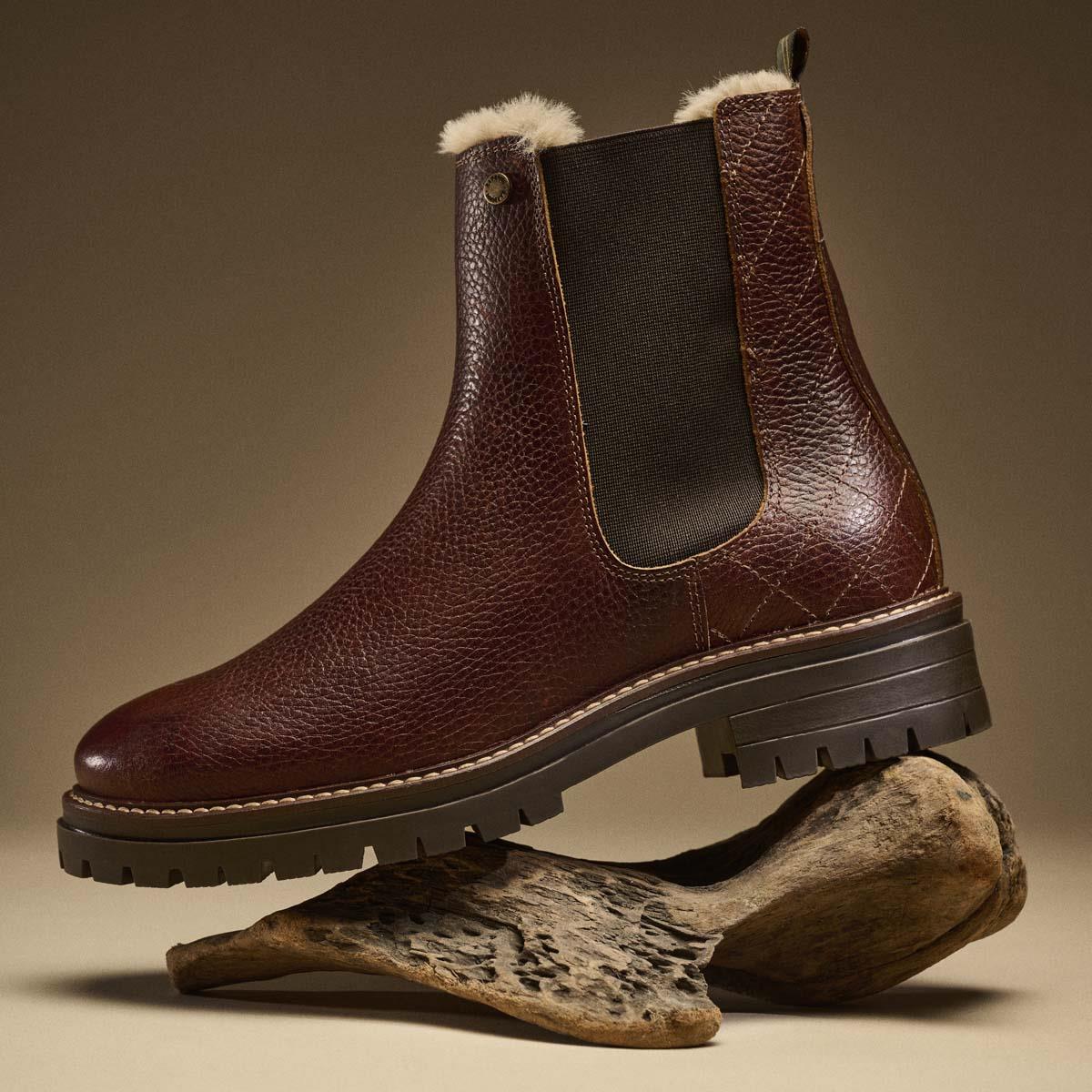 Barbour Womens Evie Faux Fur Chelsea Boot