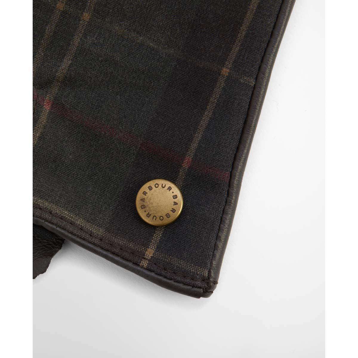 Classic/Brown Barbour Womens Scarlet Tartan Gloves badge