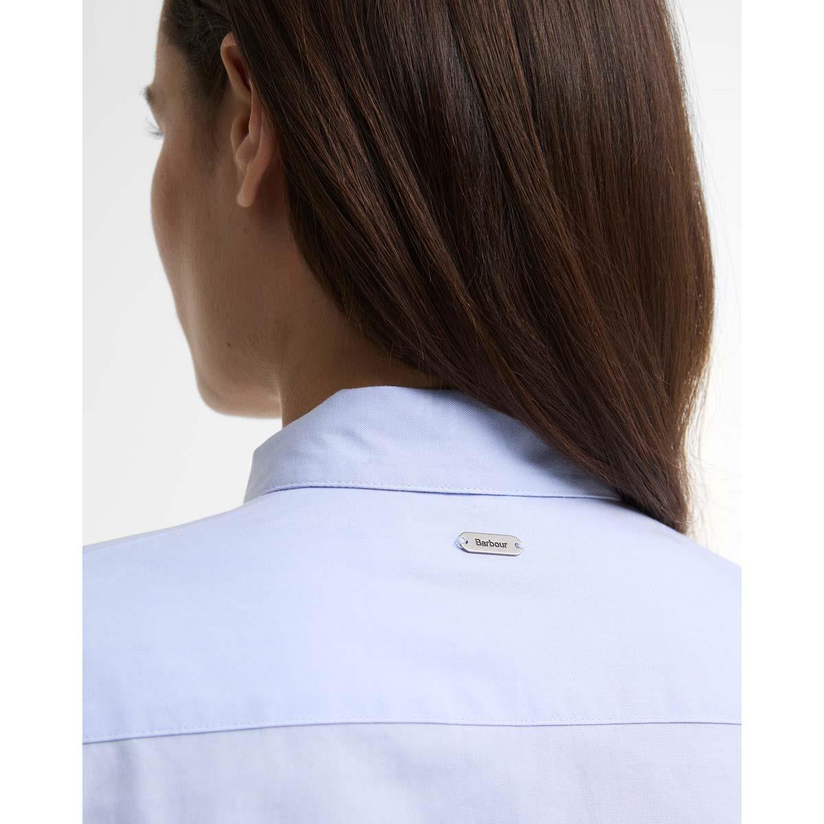 Pale Blue/Light Muted Tartan Barbour Womens Derwent Shirt BACK
