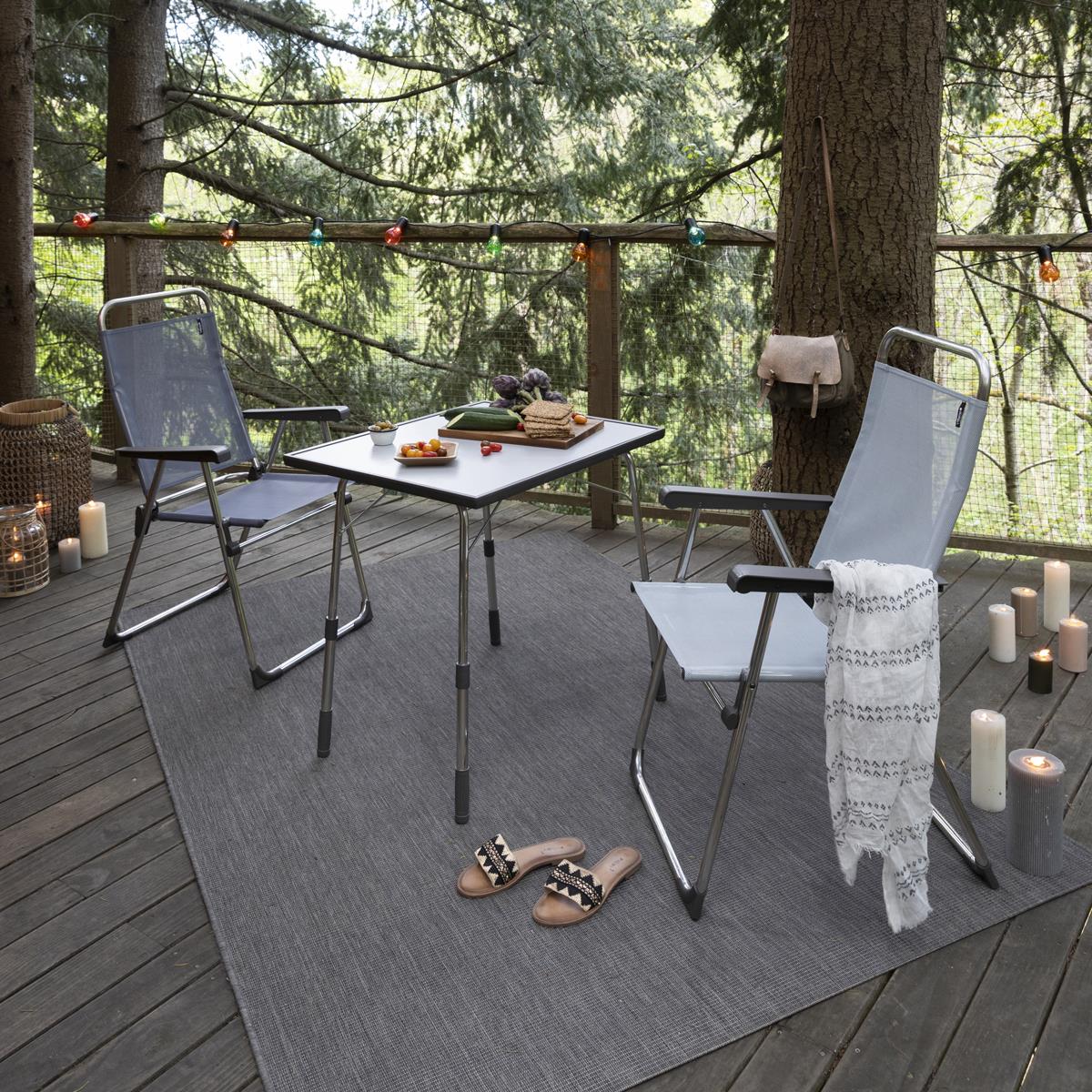 Lafuma Alu Victoria Chair Pair Lifestyle