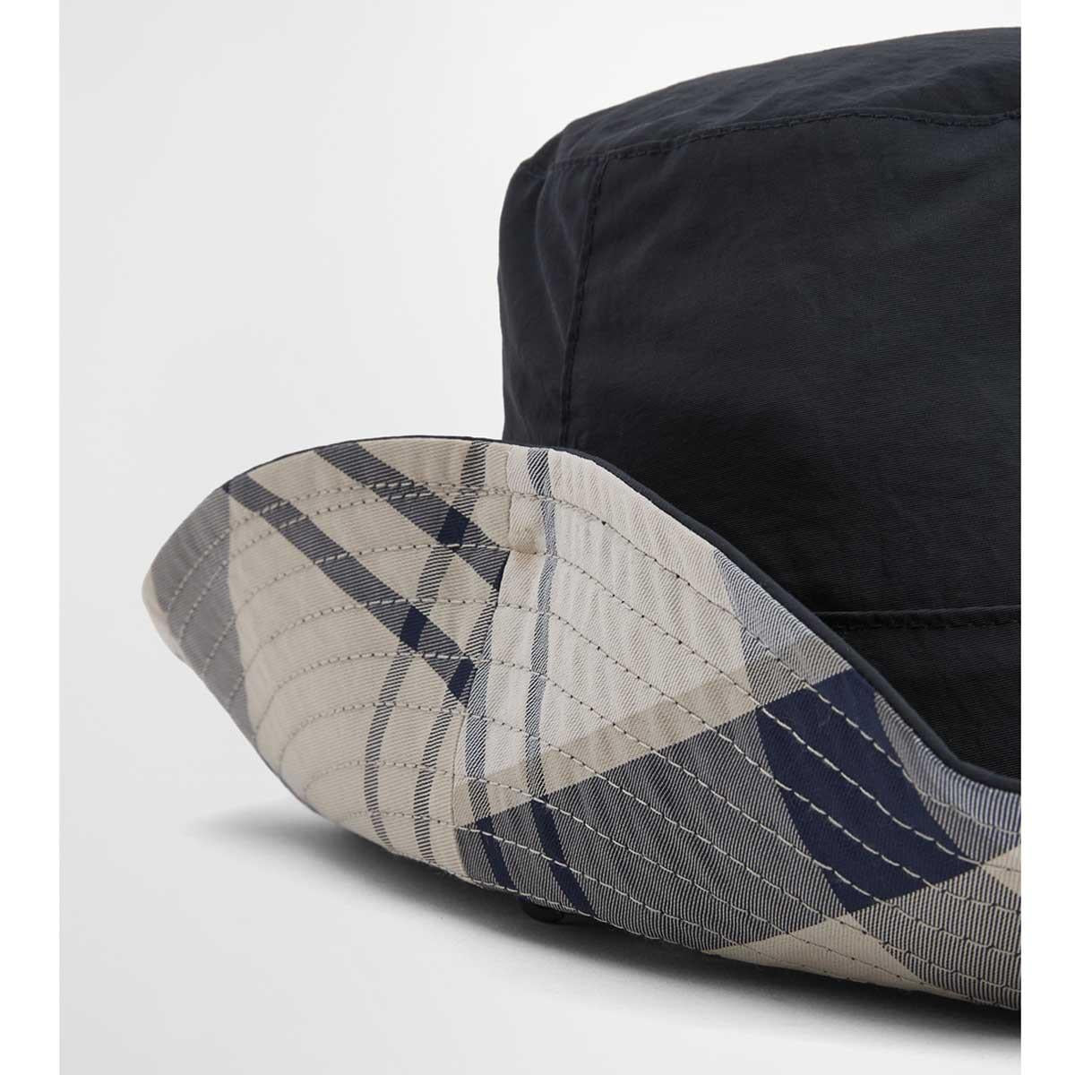 Navy/Dress Navy Barbour Womens Darla Showerproof Bucket Hat brim