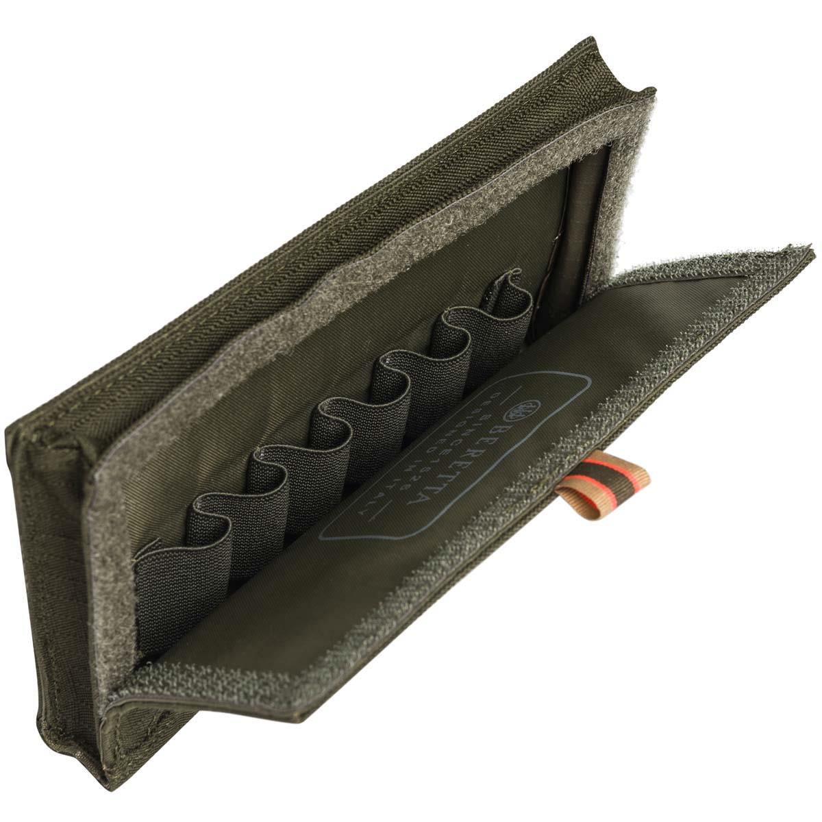 Moss/Brown Bark Beretta GameKeeper EVO Cartridge Wallet Open