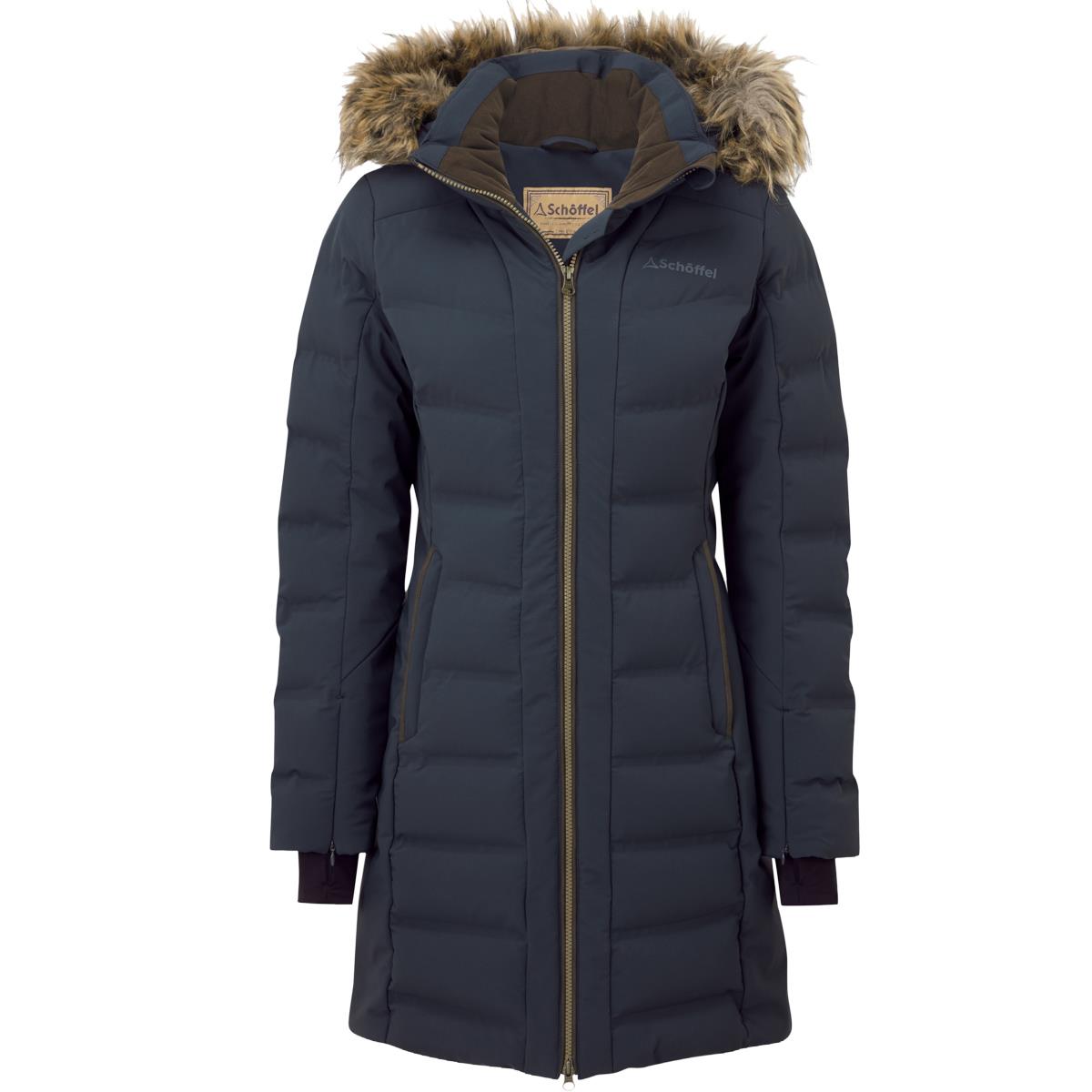 Carbon Navy Schoffel Womens Hurlingham Waterproof Down Coat