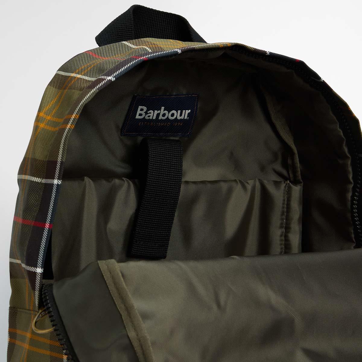 Classic Tartan Barbour Torridon Tartan Backpack Open
