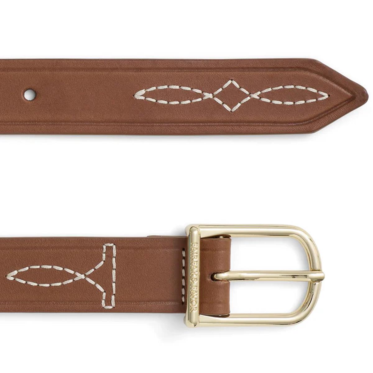 Fairfax & Favor Rockingham Belt tan suede details