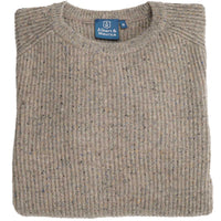 Albert and Maurice Donegal Rib Jumper Mink