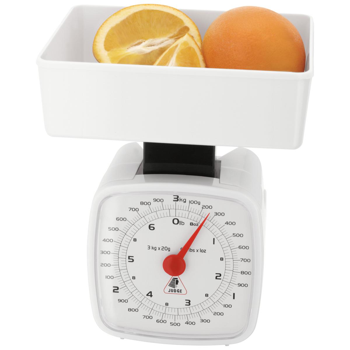 Judge Kitchen 3kg Traditional White Scale