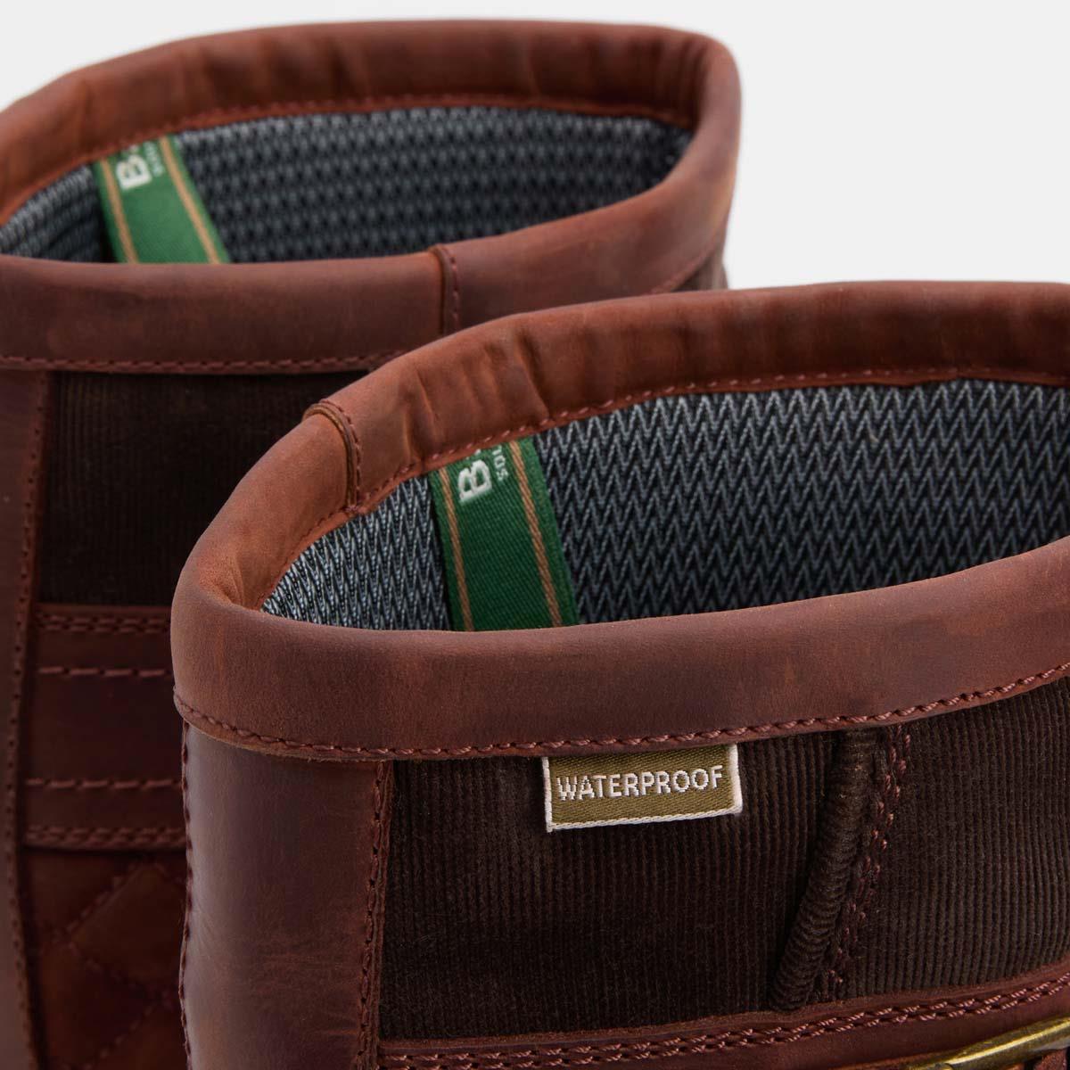 Mahogony/Chocolate Nubuck Barbour Womens Beaconsfield Tall Boot Lining