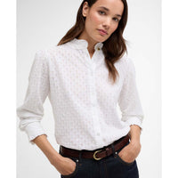 White Barbour Womens Cynthia Shirt Details