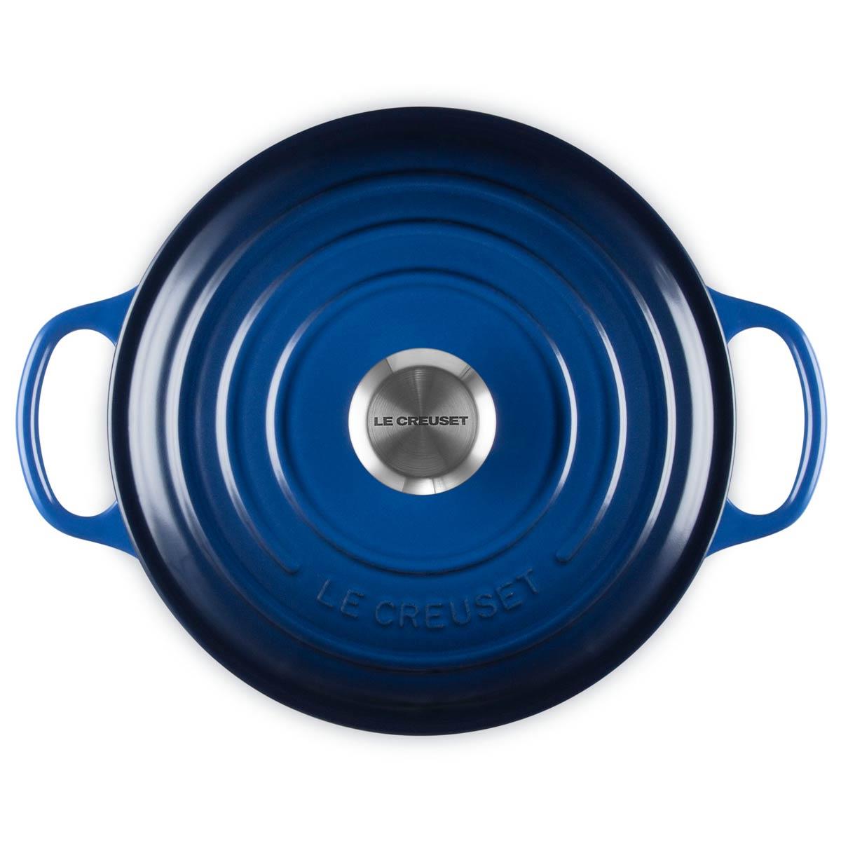Le Creuset Signature Cast Iron Round Casserole 24cm Lapis Blue