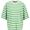 White/Kelly Green Babour Womens Abby Top