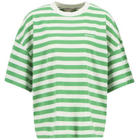 White/Kelly Green Babour Womens Abby Top