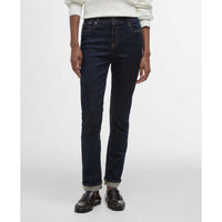 Rinse Wash Barbour Womens Essential Slim Jeans Front