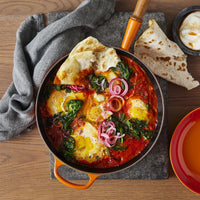 Le Creuset 28cm Cast Iron Frying Pan With Wooden Handle Volcanic