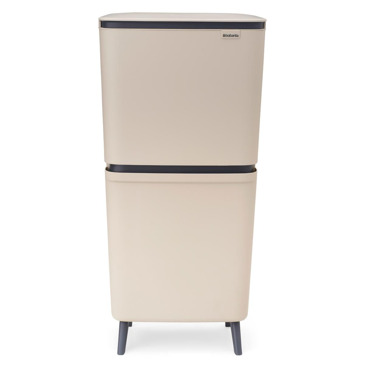 Soft Beige Brabantia Sortup Recycle Bin Hi 20+25 Litre