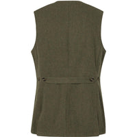 Moss Green Seeland Womens Hillside Harriet Waistcoat Rear