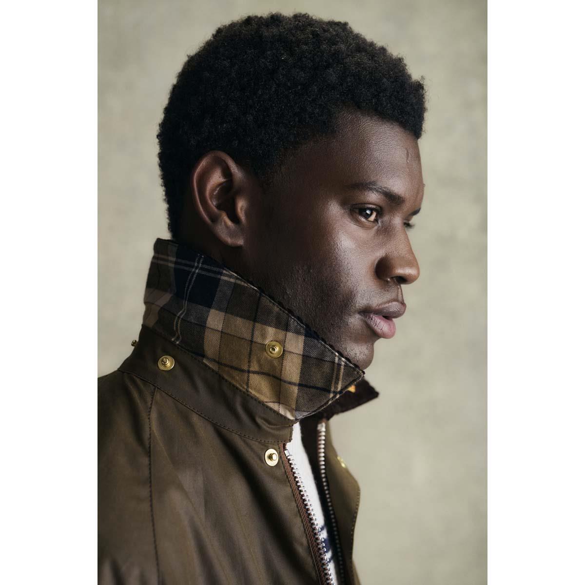 BROWN Barbour Mens Icons Bedale Wax Jacket LS5