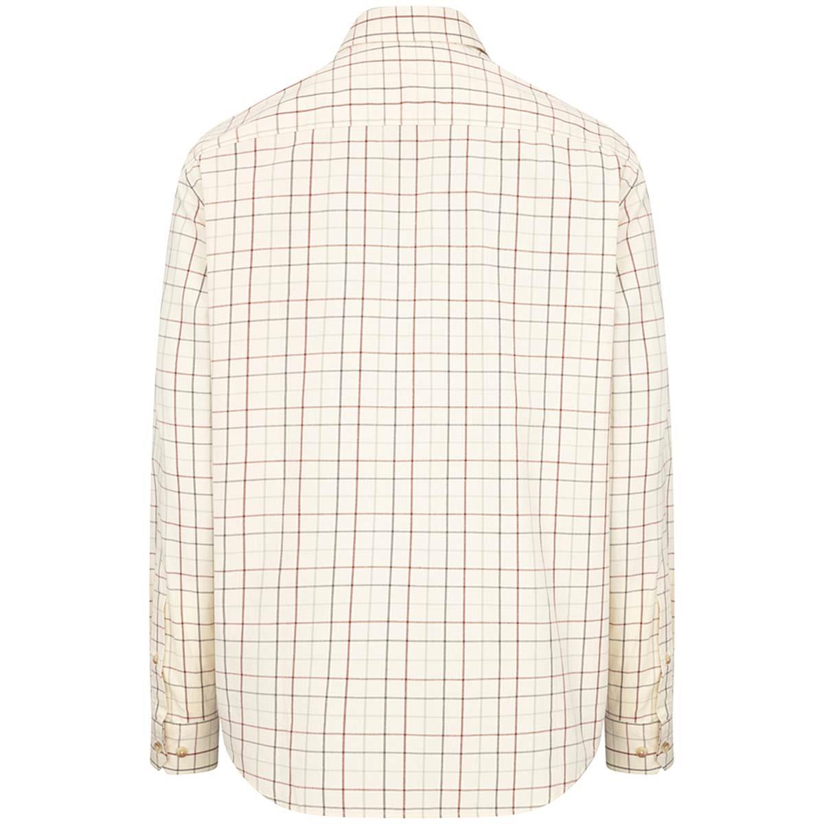 Rust Check Hoggs Of Fife Mens Chieftain Premier Tattersall Shirt BACK