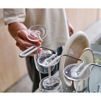 Joseph Joseph Extend Steel Plus Expandable Dish Drainer With Wine Glass Rack