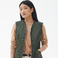 Olive/Natural Barbour Womens Markenfield Liner Model