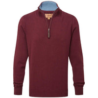 Schoffel Mens Calton Cotton Cashmere 1/4 Zip Jumper