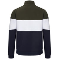 Forest/Navy Hoggs Of Fife Dumfries 1888 Gents 1/4 Zip Sweatshirt Back